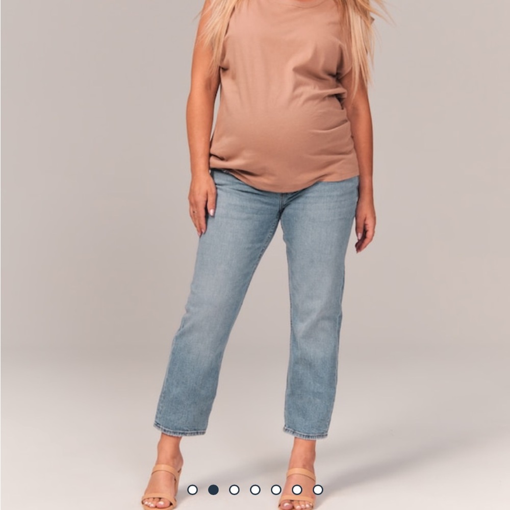 Abercrombie & Fitch Maternity Ankle Straight Jeans